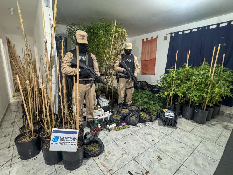 Prefectura realiz cinco allanamientos por trfico de sustancias valuados en 140 millones de pesos