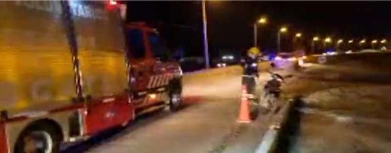 Motociclista result herido al tratar de sobrepasar a un rodado 
