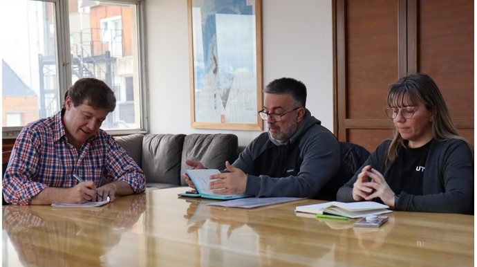 Dirigentes del SUTEF se reunieron con el gobernador 