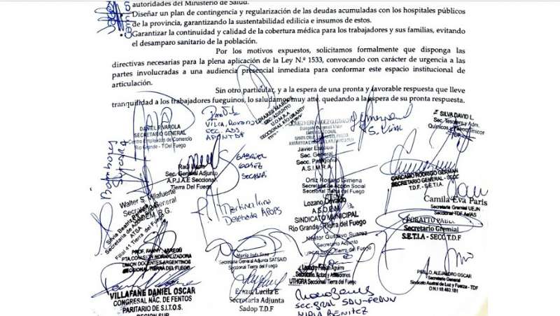 Reclamo sindical por la crisis en la salud p�blica y las obras sociales