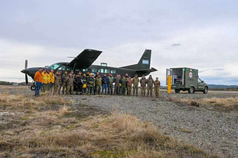 Tolhuin recibi la visita del Ejrcito Argentino
