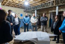 El gobernador Melella recorri la obra del Centro de Abordaje Integral de Salud Mental 