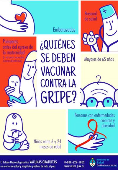 Se encuentran disponibles las vacunas antigripales 2015