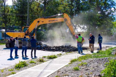 Comenzaron los trabajos de jerarquizacin de la calle Padre Zenone