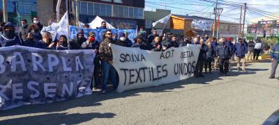 Textiles se movilizaron al Ministerio de Trabajo 