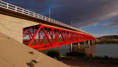 Vialidad Nacional habilit media calzada sobre el Puente Piedrabuena